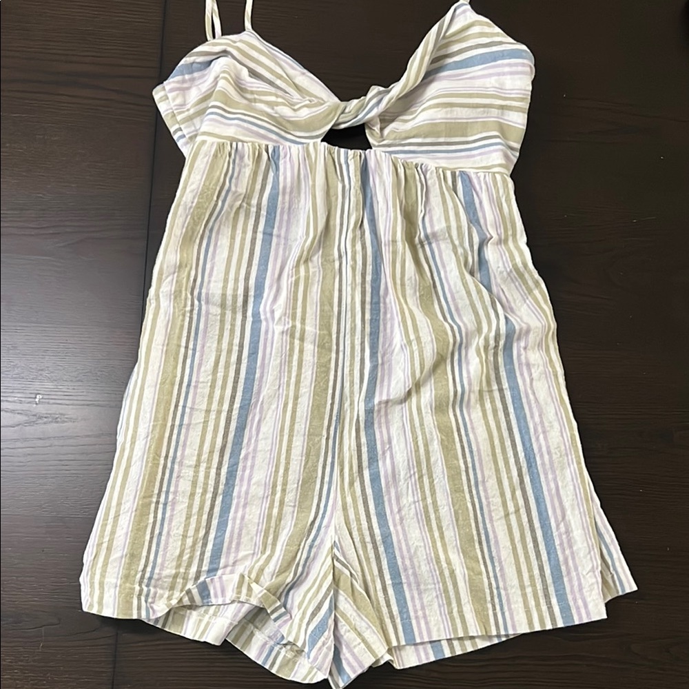 Topshop Striped Romper/Playsuit | size 4 US / 8 UK